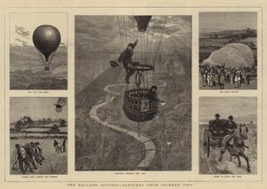 El concurso de globos, bocetos del número dos
